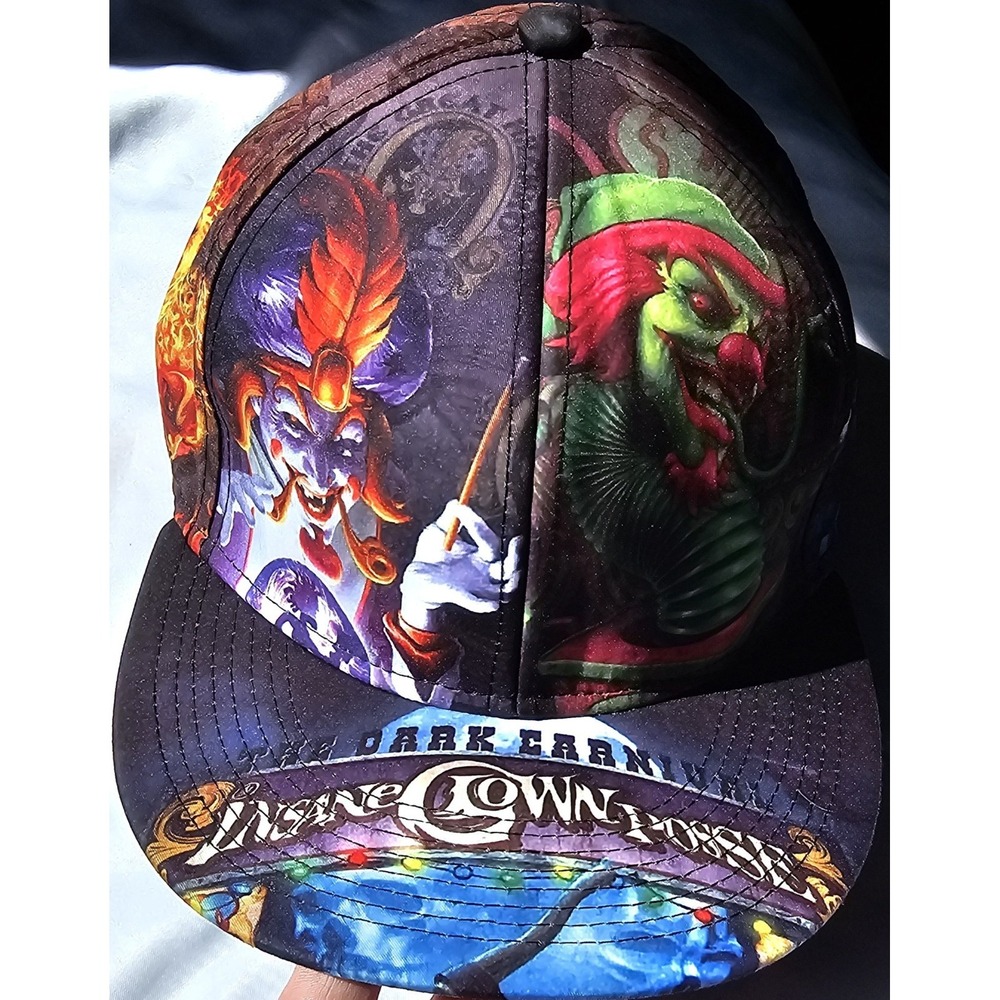 Rare ICP Insane Clown Posse 2011 Fitted L/XL Dark Carnival Hat/Cap Preowned